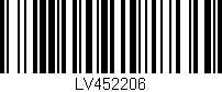 Código de barras (EAN, GTIN, SKU, ISBN): 'LV452206'