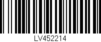 Código de barras (EAN, GTIN, SKU, ISBN): 'LV452214'