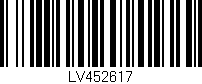 Código de barras (EAN, GTIN, SKU, ISBN): 'LV452617'