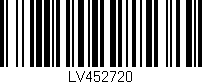 Código de barras (EAN, GTIN, SKU, ISBN): 'LV452720'