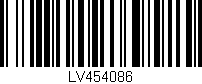 Código de barras (EAN, GTIN, SKU, ISBN): 'LV454086'