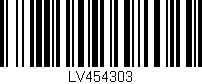 Código de barras (EAN, GTIN, SKU, ISBN): 'LV454303'
