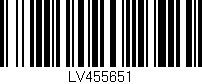 Código de barras (EAN, GTIN, SKU, ISBN): 'LV455651'
