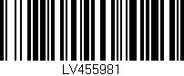 Código de barras (EAN, GTIN, SKU, ISBN): 'LV455981'