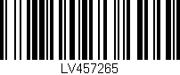 Código de barras (EAN, GTIN, SKU, ISBN): 'LV457265'