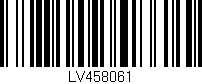 Código de barras (EAN, GTIN, SKU, ISBN): 'LV458061'