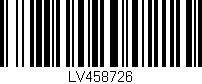Código de barras (EAN, GTIN, SKU, ISBN): 'LV458726'