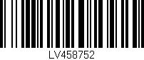 Código de barras (EAN, GTIN, SKU, ISBN): 'LV458752'