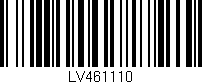Código de barras (EAN, GTIN, SKU, ISBN): 'LV461110'