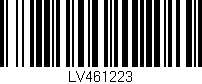 Código de barras (EAN, GTIN, SKU, ISBN): 'LV461223'