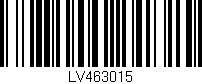 Código de barras (EAN, GTIN, SKU, ISBN): 'LV463015'