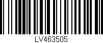Código de barras (EAN, GTIN, SKU, ISBN): 'LV463505'