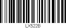 Código de barras (EAN, GTIN, SKU, ISBN): 'LX522B'