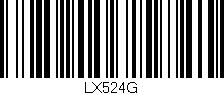 Código de barras (EAN, GTIN, SKU, ISBN): 'LX524G'