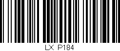 Código de barras (EAN, GTIN, SKU, ISBN): 'LX_P184'