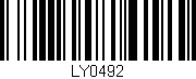 Código de barras (EAN, GTIN, SKU, ISBN): 'LY0492'