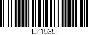 Código de barras (EAN, GTIN, SKU, ISBN): 'LY1535'