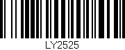 Código de barras (EAN, GTIN, SKU, ISBN): 'LY2525'