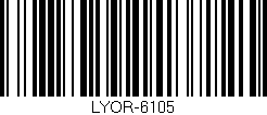 Código de barras (EAN, GTIN, SKU, ISBN): 'LYOR-6105'