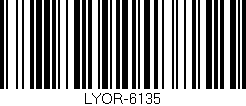 Código de barras (EAN, GTIN, SKU, ISBN): 'LYOR-6135'