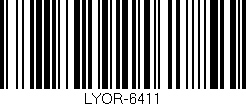 Código de barras (EAN, GTIN, SKU, ISBN): 'LYOR-6411'