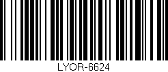 Código de barras (EAN, GTIN, SKU, ISBN): 'LYOR-6624'