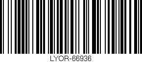 Código de barras (EAN, GTIN, SKU, ISBN): 'LYOR-66936'