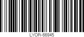 Código de barras (EAN, GTIN, SKU, ISBN): 'LYOR-66945'