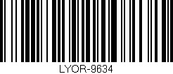Código de barras (EAN, GTIN, SKU, ISBN): 'LYOR-9634'