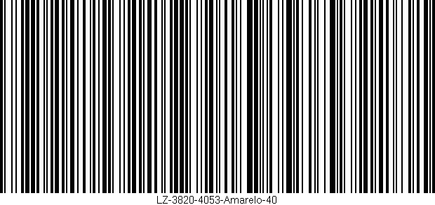 Código de barras (EAN, GTIN, SKU, ISBN): 'LZ-3820-4053-Amarelo-40'