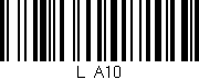 Código de barras (EAN, GTIN, SKU, ISBN): 'L/A10'