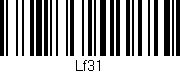 Código de barras (EAN, GTIN, SKU, ISBN): 'Lf31'