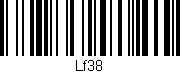 Código de barras (EAN, GTIN, SKU, ISBN): 'Lf38'