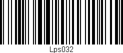 Código de barras (EAN, GTIN, SKU, ISBN): 'Lps032'