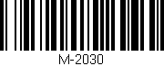 Código de barras (EAN, GTIN, SKU, ISBN): 'M-2030'