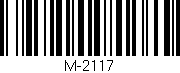 Código de barras (EAN, GTIN, SKU, ISBN): 'M-2117'