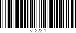 Código de barras (EAN, GTIN, SKU, ISBN): 'M-323-1'