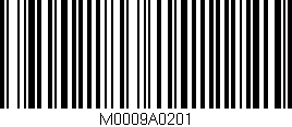Código de barras (EAN, GTIN, SKU, ISBN): 'M0009A0201'