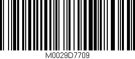 Código de barras (EAN, GTIN, SKU, ISBN): 'M0029D7709'
