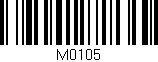 Código de barras (EAN, GTIN, SKU, ISBN): 'M0105'