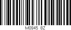 Código de barras (EAN, GTIN, SKU, ISBN): 'M0945/8Z'