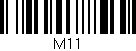 Código de barras (EAN, GTIN, SKU, ISBN): 'M11'