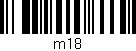 Código de barras (EAN, GTIN, SKU, ISBN): 'M18'