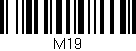 Código de barras (EAN, GTIN, SKU, ISBN): 'M19'