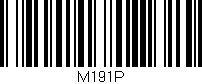 Código de barras (EAN, GTIN, SKU, ISBN): 'M191P'