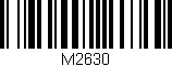 Código de barras (EAN, GTIN, SKU, ISBN): 'M2630'