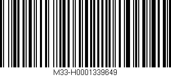 Código de barras (EAN, GTIN, SKU, ISBN): 'M33-H0001339649'