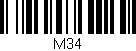 Código de barras (EAN, GTIN, SKU, ISBN): 'M34'