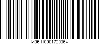 Código de barras (EAN, GTIN, SKU, ISBN): 'M36-H0001729864'