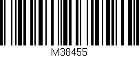 Código de barras (EAN, GTIN, SKU, ISBN): 'M38455'